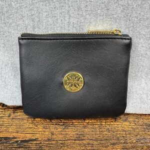 Rustic Cuff Black w/Gold RC Logo Zipper Closure Storage Makeup Bag